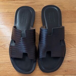 Mercanti Fiorentini Dark Brown Leather Sandals